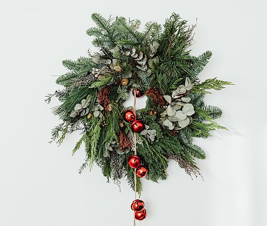Adventskranz binden- wild, lebendig, selbstgemacht
