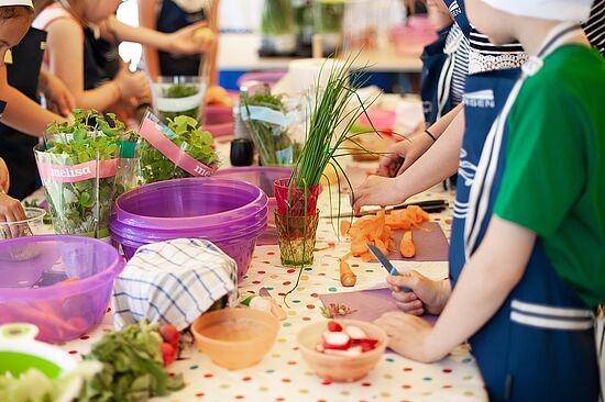 Vegetarisch kochen - für und mit Kindern