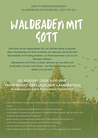 "Waldbaden mit Gott"