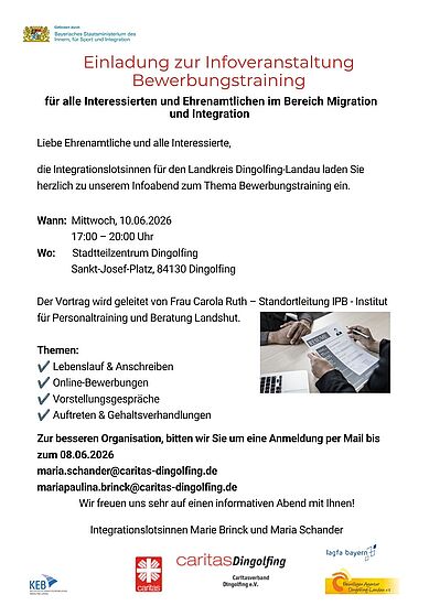 Infoabend zum Thema "Bewerbungstraining"