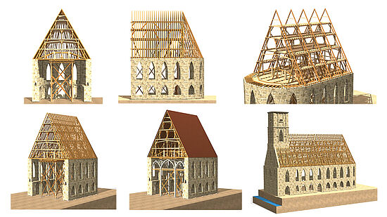 AUSGEBUCHT ... Der einzigartige Dachstuhl 
"der vornehmsten Hallenkirche St. Martin  in Amberg"